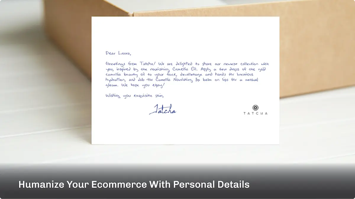 How to create handwritten notes for your ecommerce
